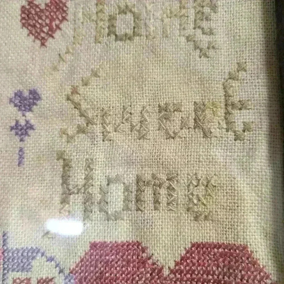Vintage home sweet  home cross stitch - Picture 6 of 7